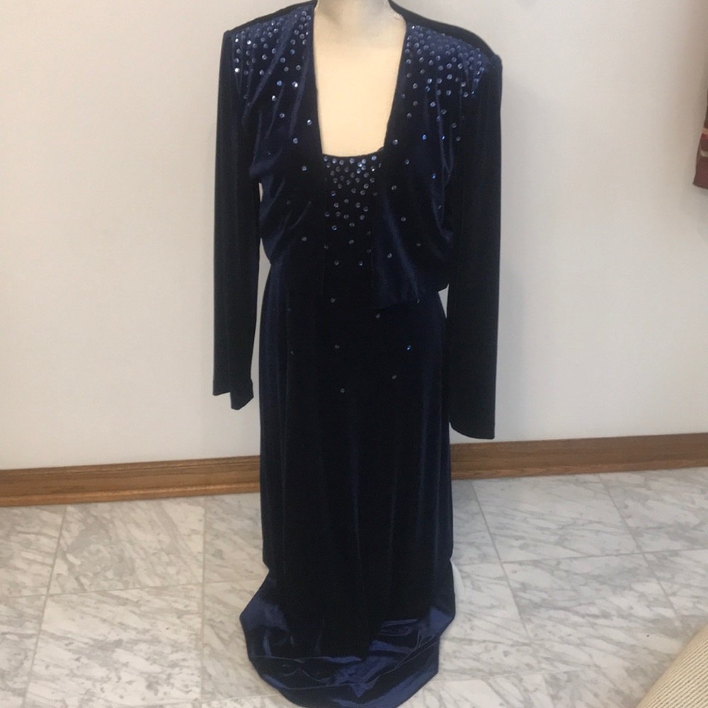 Velvet Two Piece Dress